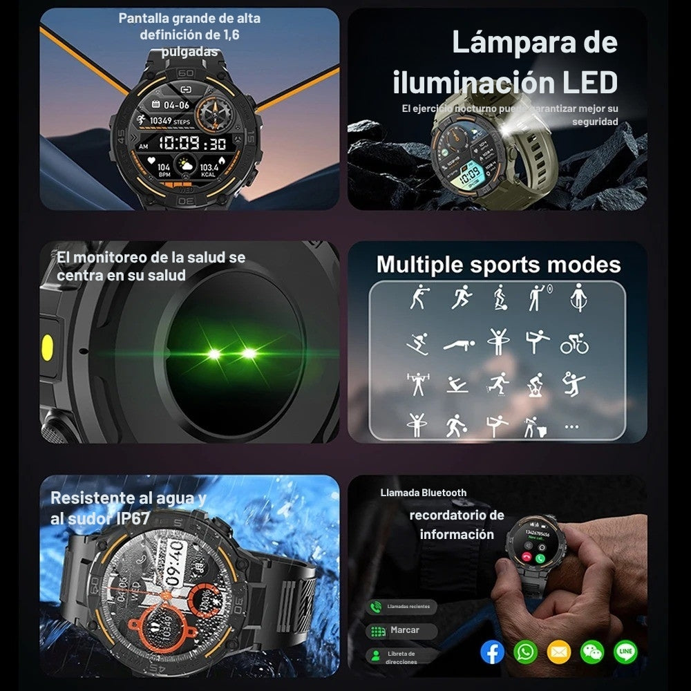 Smartwatch ChiBear Pro - Luz led